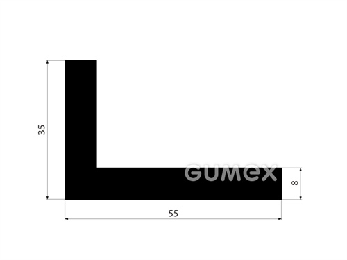 GUMMIPROFILE L-FORM - NBR